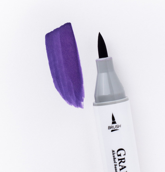 Изображение товара Маркер перманентный Малевичъ GrafArt Brush 190071 (пыльная сирень)