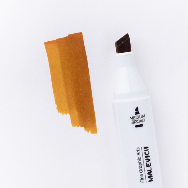 Изображение товара Маркер перманентный Малевичъ GrafArt Brush 190067 (охра желтая)