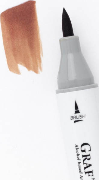 Изображение товара Маркер перманентный Малевичъ GrafArt Brush 190110 (терракота)