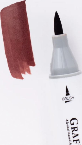 Изображение товара Маркер перманентный Малевичъ GrafArt Brush 190117 (хна)