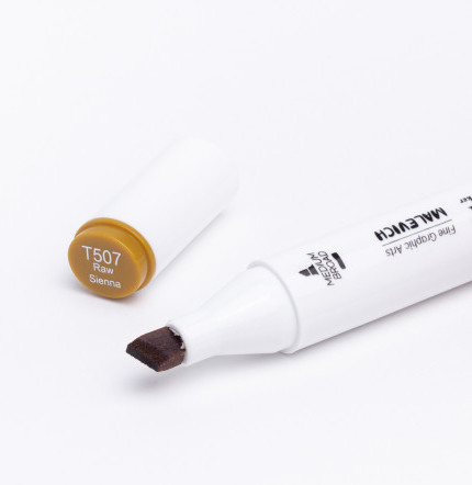 Изображение товара Маркер перманентный Малевичъ GrafArt Brush 190100 (сиена натуральная)