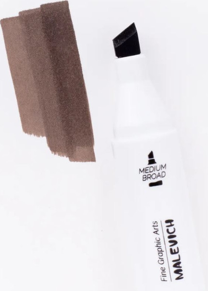 Изображение товара Маркер перманентный Малевичъ GrafArt Brush 190112 (умбра жженая)