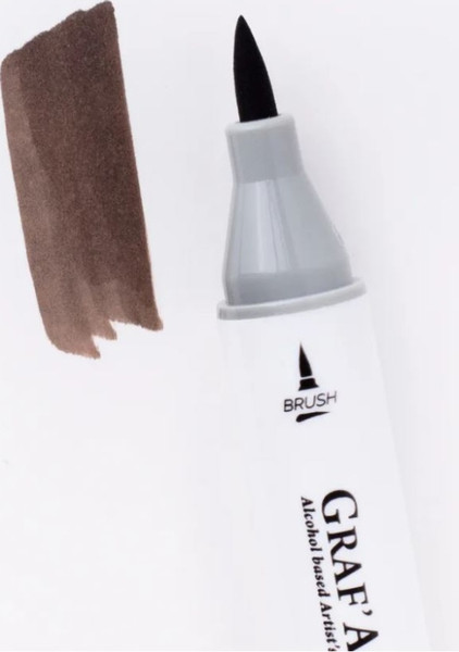 Изображение товара Маркер перманентный Малевичъ GrafArt Brush 190112 (умбра жженая)