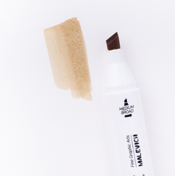Изображение товара Маркер перманентный Малевичъ GrafArt Brush 190059 (миндаль светлый)