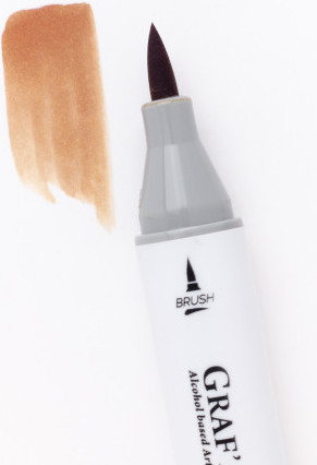 Изображение товара Маркер перманентный Малевичъ GrafArt Brush 190058 (миндаль)