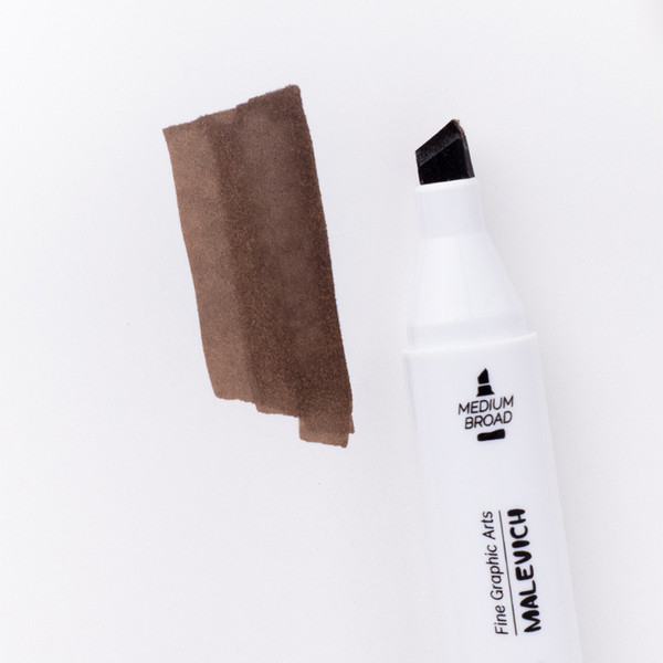 Изображение товара Маркер перманентный Малевичъ GrafArt Brush 190023 (грецкий орех)