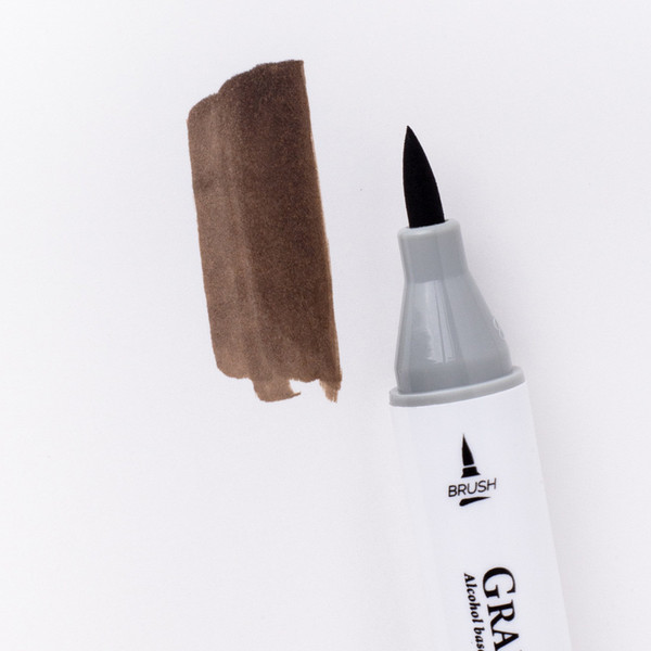 Изображение товара Маркер перманентный Малевичъ GrafArt Brush 190023 (грецкий орех)
