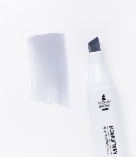 Изображение товара Маркер перманентный Малевичъ GrafArt Brush 190096 (серый холодный 3)