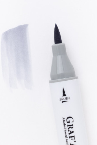Изображение товара Маркер перманентный Малевичъ GrafArt Brush 190096 (серый холодный 3)