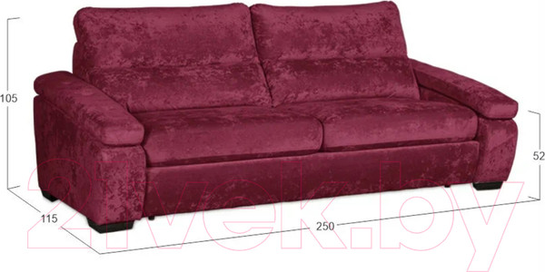 Изображение товара Диван Асмана Форест 190 (Plush Rubin)