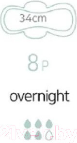 Изображение товара Прокладки гигиенические It's Me Slim Organic Cotton Pads Overnight (8шт)