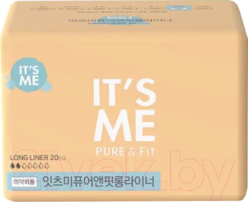 Изображение товара Прокладки ежедневные It's Me Pure & Fit Long Pantyliner  (20шт)
