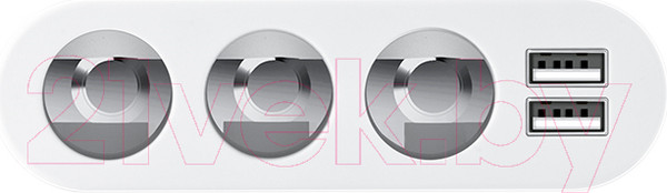 Изображение товара Зарядное устройство автомобильное Hoco Z13 (0.55м, серебристый)