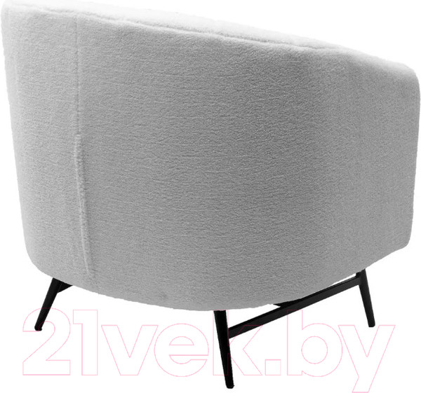 Изображение товара Кресло мягкое M-City Kalmar / 629M04955 (Nini-01 белый Teddy/черный)