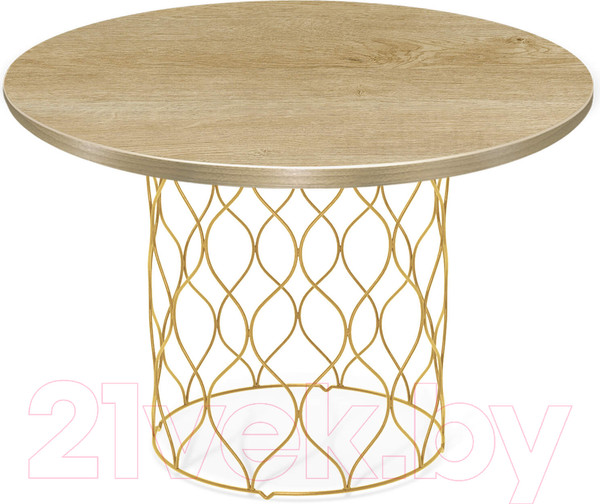 Изображение товара Журнальный столик Sheffilton SHT-TU49/TT 60 ЛДСП (золото/дуб песочный)