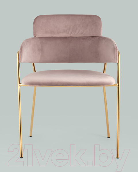 Изображение товара Стул Stool Group Полин / FDC6085 MISTY ROSE FUT-64 (велюр розовый)