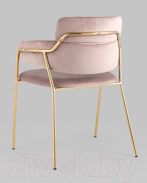 Изображение товара Стул Stool Group Полин / FDC6085 MISTY ROSE FUT-64 (велюр розовый)