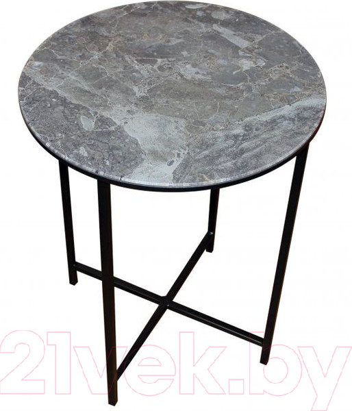 Изображение товара Журнальный столик Древпром М87 ДП1-03-04 48x48x61 (мрамор королевский)