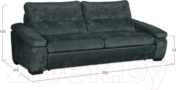 Изображение товара Диван Асмана Форест 190 (Plush Dusty Green)