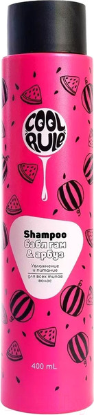 Изображение товара Шампунь для волос Holly Polly Cool Rule Бабл Гам&Арбуз Увлажнение & Питание (400мл)