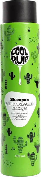 Изображение товара Шампунь для волос Holly Polly Cool Rule Экзотический кактус Восстановление и уход (400мл)