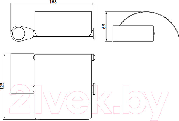 Изображение товара Держатель для туалетной бумаги Art&Max Verona Push AM-M-034-CR