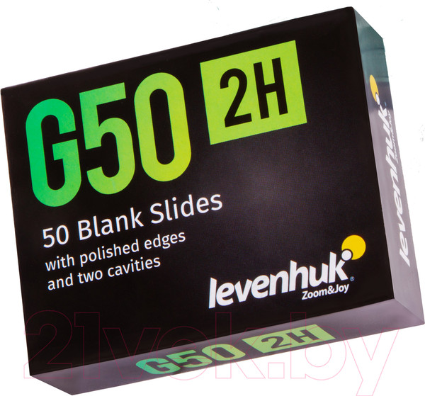 Изображение товара Набор стекол предметных Levenhuk G50 2H / 73809 (50шт)
