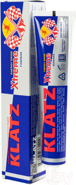 Изображение товара Зубная паста Klatz X-treme Energy Drink Гуарана (75мл)