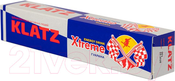 Изображение товара Зубная паста Klatz X-treme Energy Drink Гуарана (75мл)