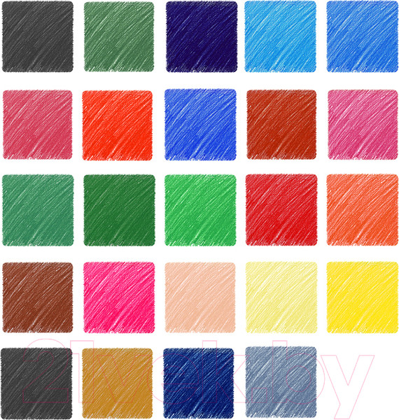 Изображение товара Набор цветных карандашей ArtSpace Монстрики / CP_41032 (24цв)