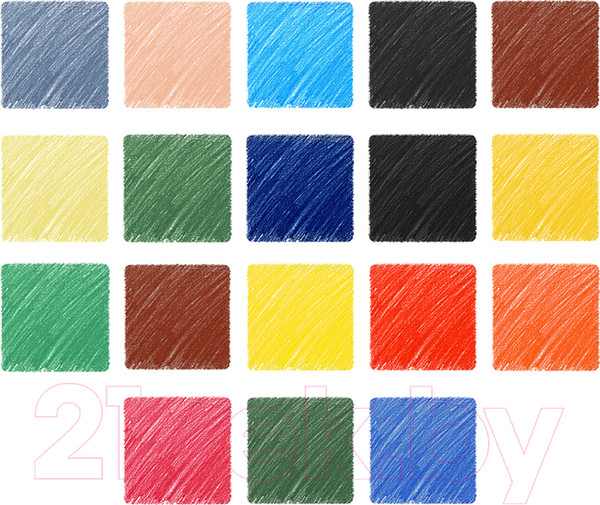 Изображение товара Набор цветных карандашей ArtSpace Монстрики / CP_41031 (18цв)