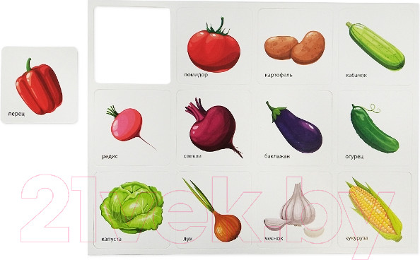Изображение товара Сортер Десятое королевство Умный сортер Фрукты, ягоды, овощи, грибы / 04718