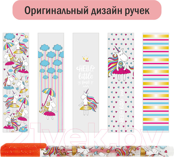 Изображение товара Набор гелевых ручек ArtSpace Shiny Unicorn / GP10_97238 (10цв)