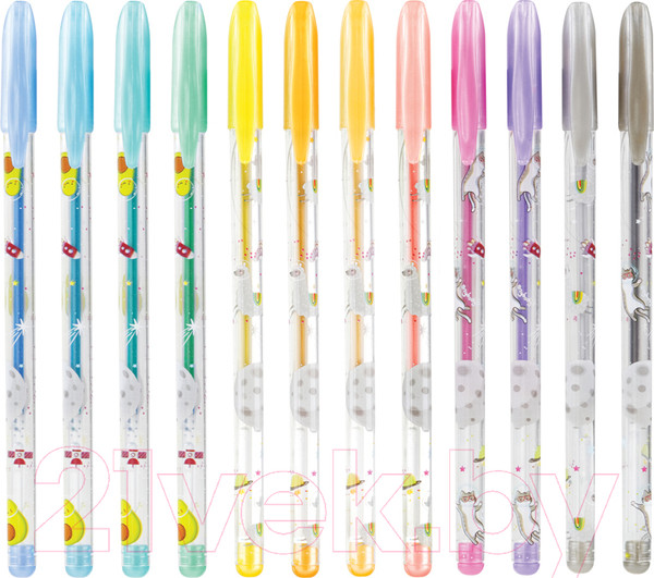 Изображение товара Набор гелевых ручек ArtSpace Космические приключения / GPSA12_53128 (12цв)