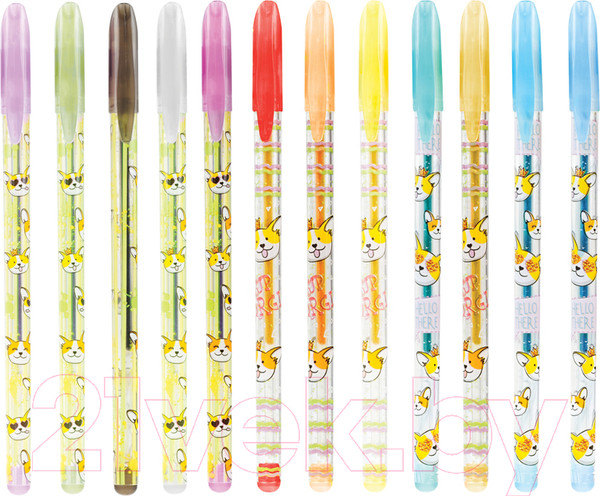 Изображение товара Набор гелевых ручек ArtSpace Милые зверушки / GPCA12_53166 (12цв)
