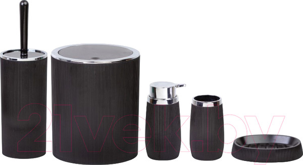 Изображение товара Набор аксессуаров для ванной Bemeta Home 290000208 (черный)