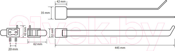 Изображение товара Держатель для полотенца Bemeta Organic 157004101