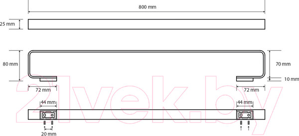 Изображение товара Держатель для полотенца Bemeta Solo 139104412