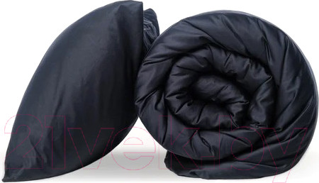 Изображение товара Комплект постельного белья GoodNight Сатин Делюкс Евро / 267078 (черный)