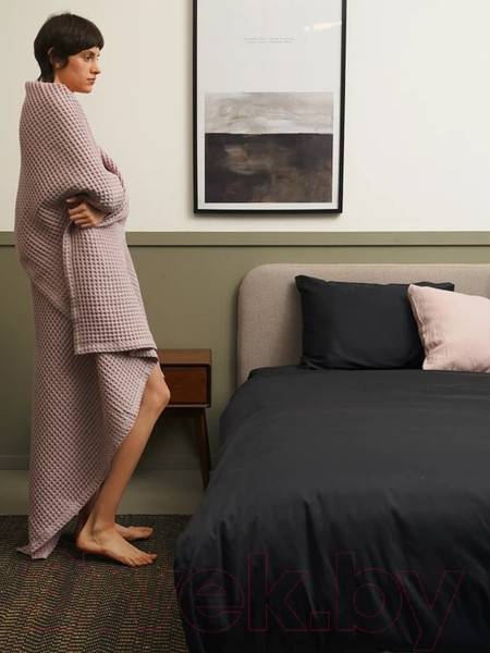 Изображение товара Комплект постельного белья GoodNight Сатин Делюкс Евро / 267078 (черный)