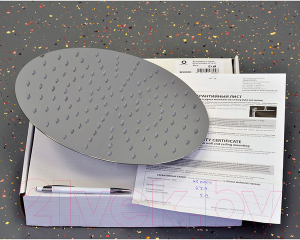 Изображение товара Лейка верхнего душа MVL Круглая S304-12R