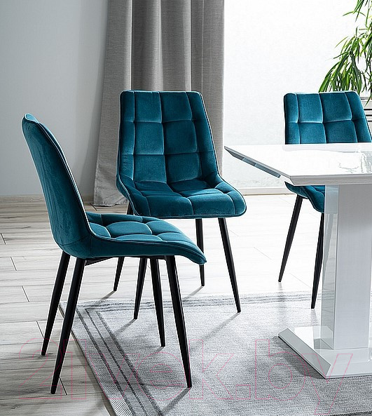 Изображение товара Стул Signal Chic Velvet (Bluvel 85 бирюзовый/черный)