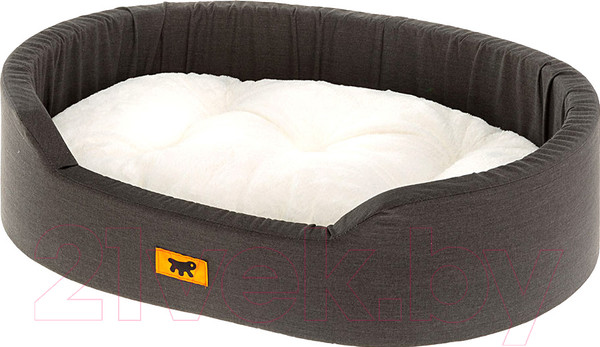 Изображение товара Лежанка для животных Ferplast Dandy F 95 / 82945097 (с мехом, черный/белый)