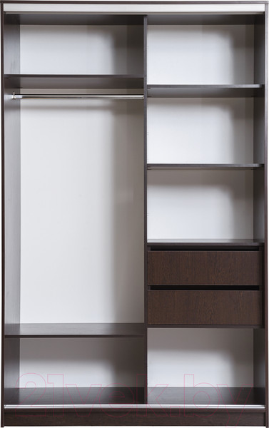 Изображение товара Шкаф-купе Рэйгрупп 120 VVX Elgon РГ-06.05 (венге/хром)