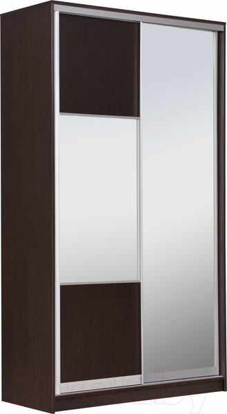Изображение товара Шкаф-купе Рэйгрупп 120 VVX Elgon РГ-06.06 (венге/хром)