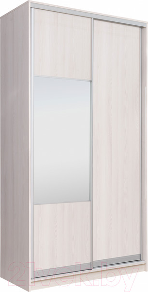 Изображение товара Шкаф-купе Рэйгрупп 158 YYX Elgon РГ-04.05 (ясень снежный/хром)