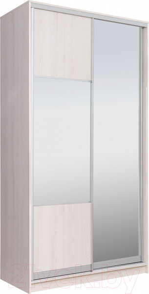 Изображение товара Шкаф-купе Рэйгрупп 138 YYX Elgon РГ-05.06 (ясень снежный/хром)
