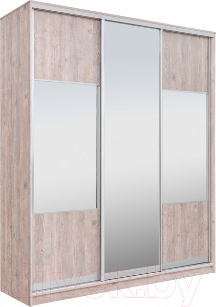 Изображение товара Шкаф-купе Рэйгрупп 233 SSX Elgon РГ-01.06 (сосна натуральная/хром)