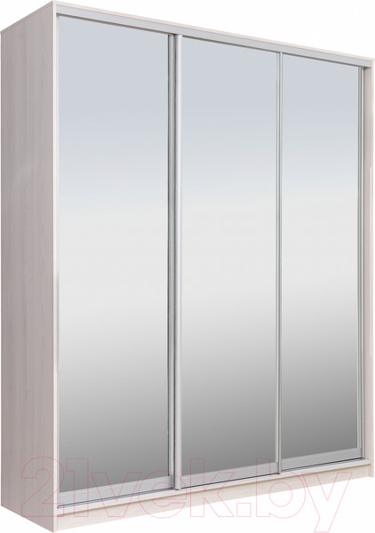 Изображение товара Шкаф-купе Рэйгрупп 176 YYX Elgon РГ-03.04 (ясень снежный/хром)