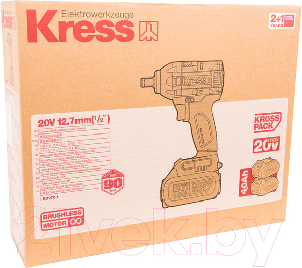 Изображение товара Аккумуляторный гайковерт Kress KU270.1